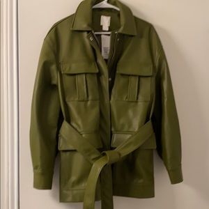 NWT H&M Vegan Leather Jacket